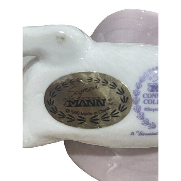 Seymour Mann Porcelain Cat Figurine With Hat & Butterfly Connoisseur Collection - Picture 5 of 8